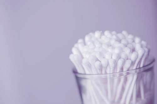 united states white cotton buds in container beauty